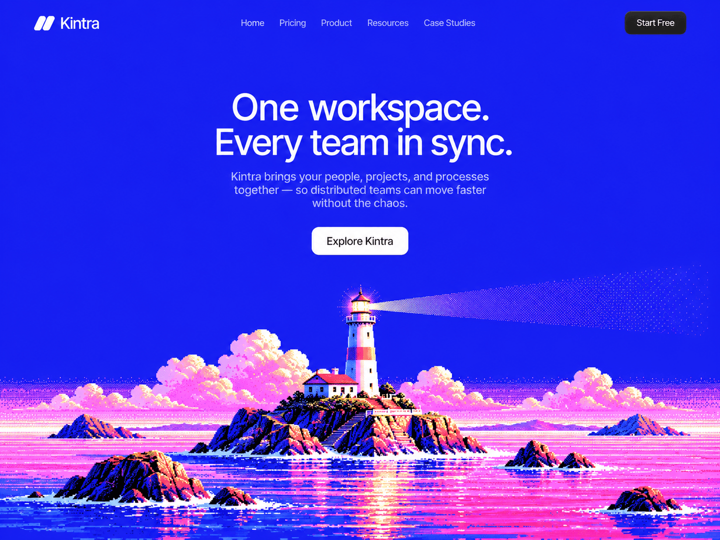 Kintra Workspace Landing Page
