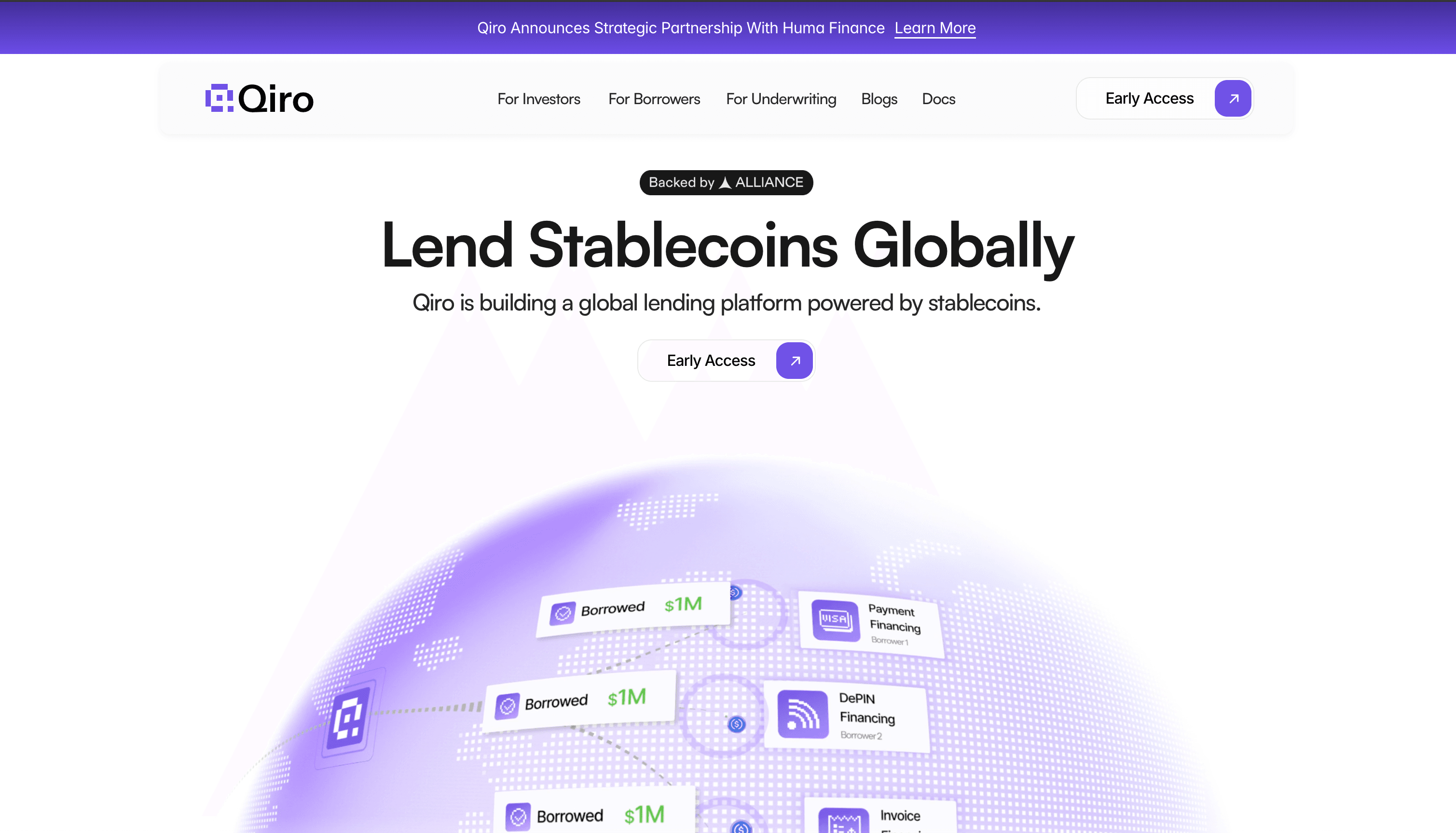 Qiro – Stablecoin Lending Platform